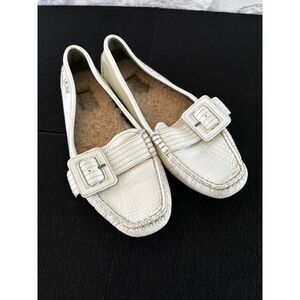 Y2K UGG Australia Sheepskin Lined Leather Driving Moccasin Rubber Tread Sz 6.5